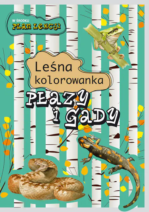 Książka - Leśna kolorowanka. Płazy i gady