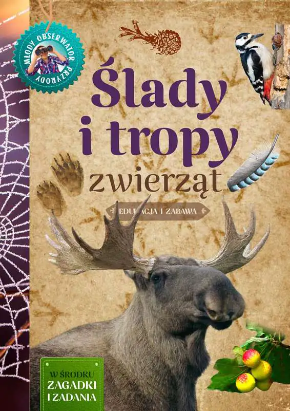 Książka - Młody obserwator przyrody. Ślady i tropy zwierząt