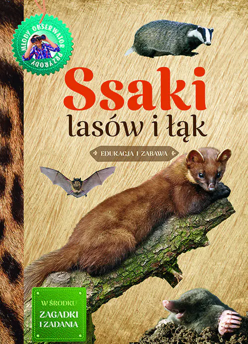 Książka - Ssaki lasów i łąk. Młody obserwator przyrody