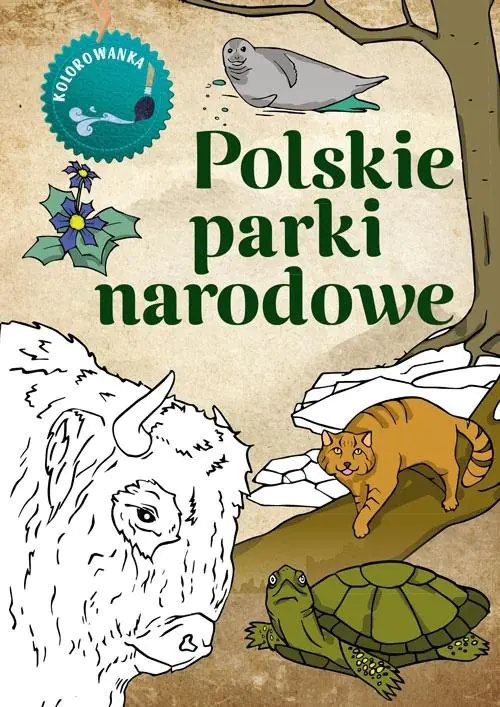Książka - Polskie parki narodowe. Kolorowanka