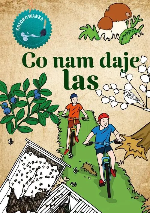 Książka - Co nam daje las. Kolorowanka
