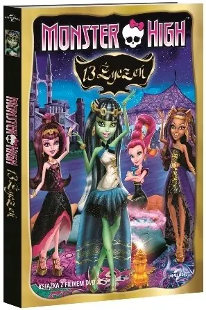 Książka - Monster High 13 życzeń + DVD