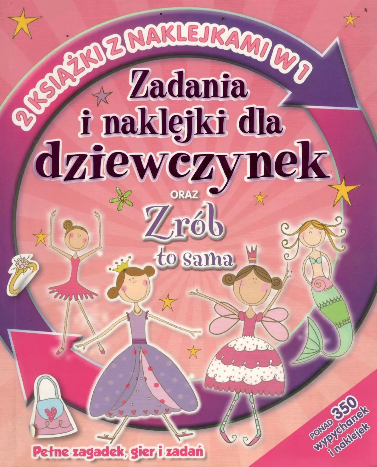 Książka - Zadania i naklejki dla dziewczynek