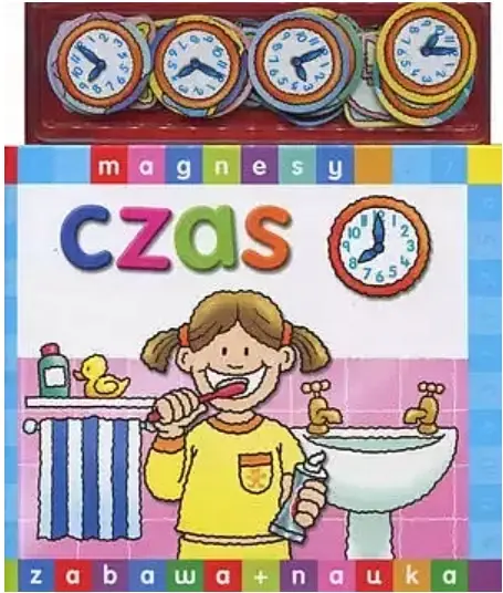 Książka - Czas Magnesy Zabawa + Nauka
