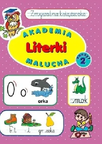 Książka - Literki. Zmywalna książeczka. Zeszyt 2. Akademia malucha