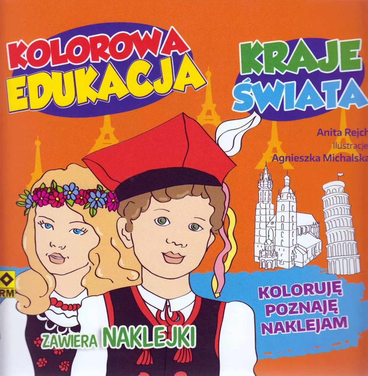 Książka - Kraje świata. Kolorowa edukacja z naklejkami