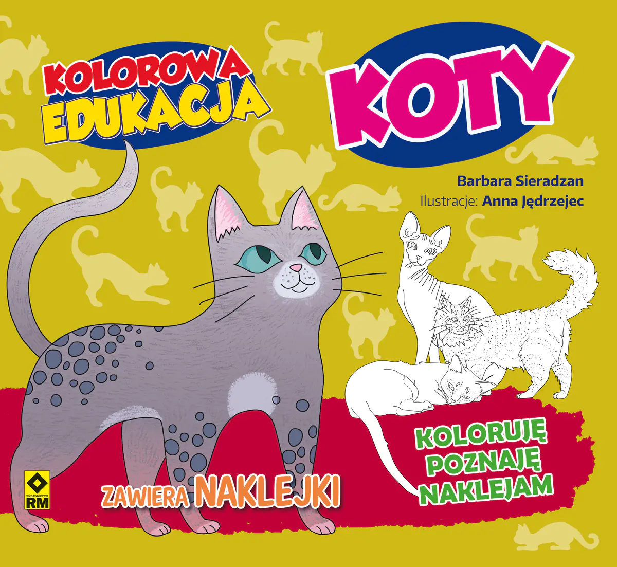Książka - Kolorowa edukacja. Koty