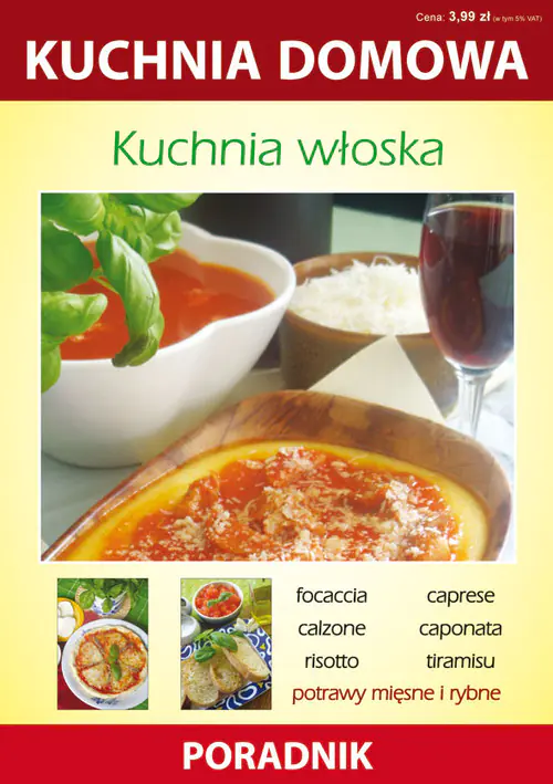 Książka - Kuchnia włoska. Kuchnia domowa. Poradnik