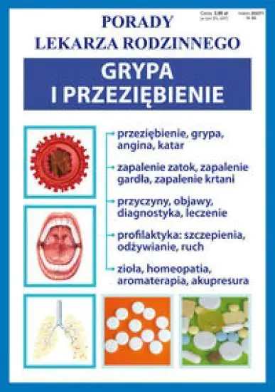 Książka - Porady lek. rodzinnego. Grypa i przeziębienie