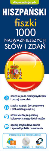 Książka - Hiszpański - Fiszki 1000 najważniejszych słówek