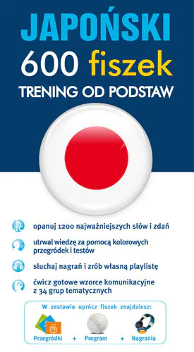 Książka - Japoński 600 fiszek. Trening od podstaw + CD