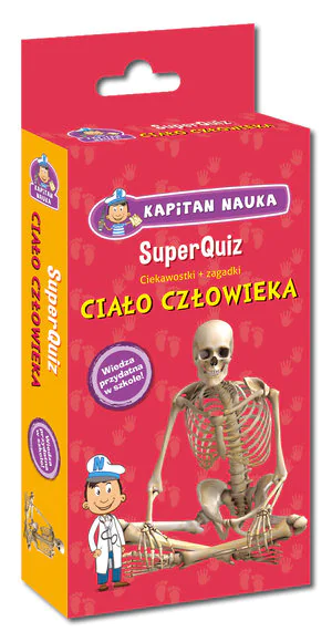 Książka - Kapitan nauka. SuperQuiz. Ciało człowieka
