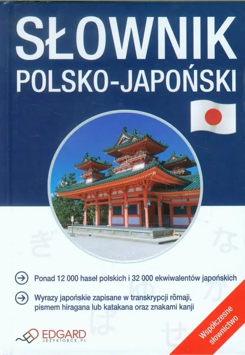 Książka - Słownik polsko-japoński