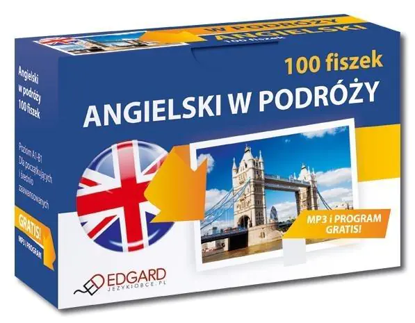 Książka - Angielski. 100 fiszek. W podróży