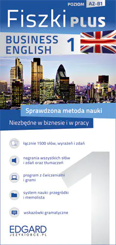 Książka - Angielski. Fiszki Plus. Business English. Zestaw 1. Poziom A2-B1