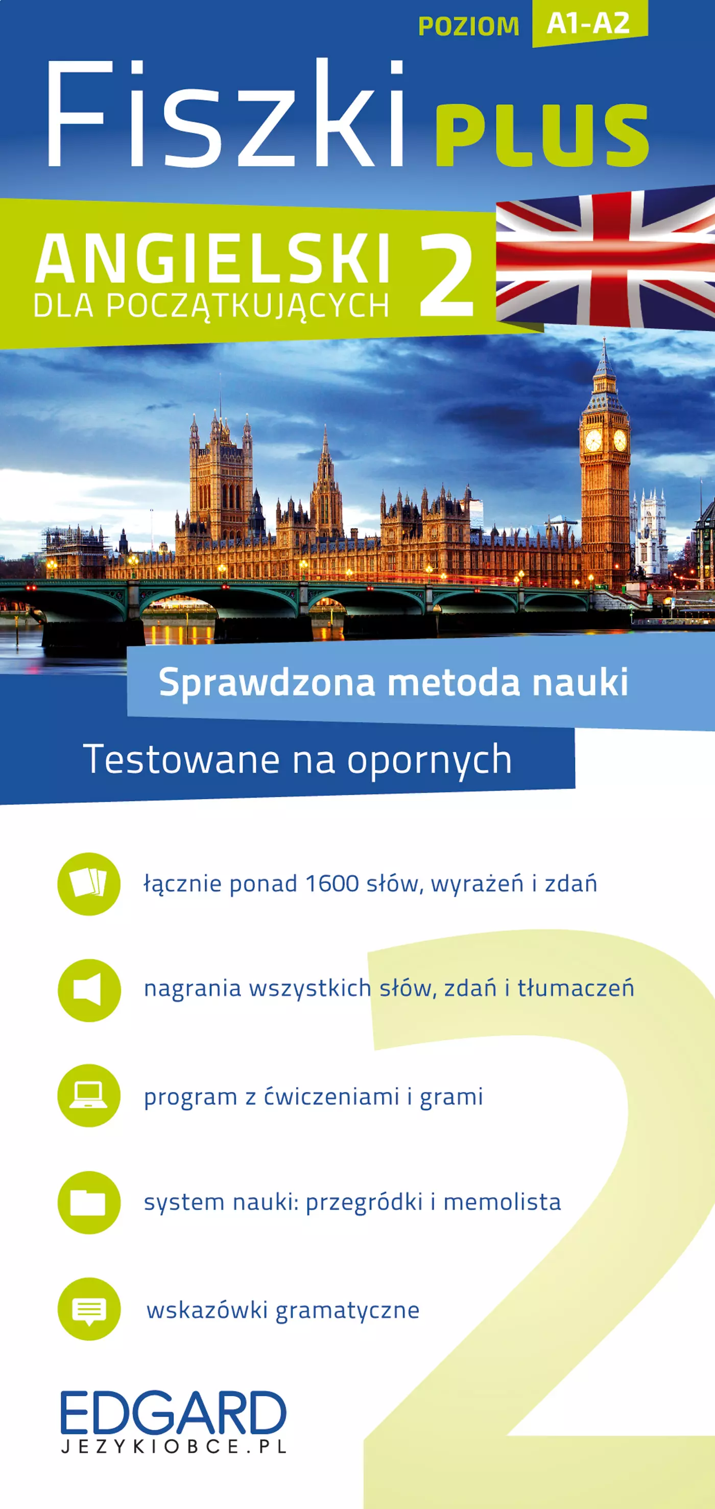 Książka - Fiszki Plus. Angielski dla początkujących 2