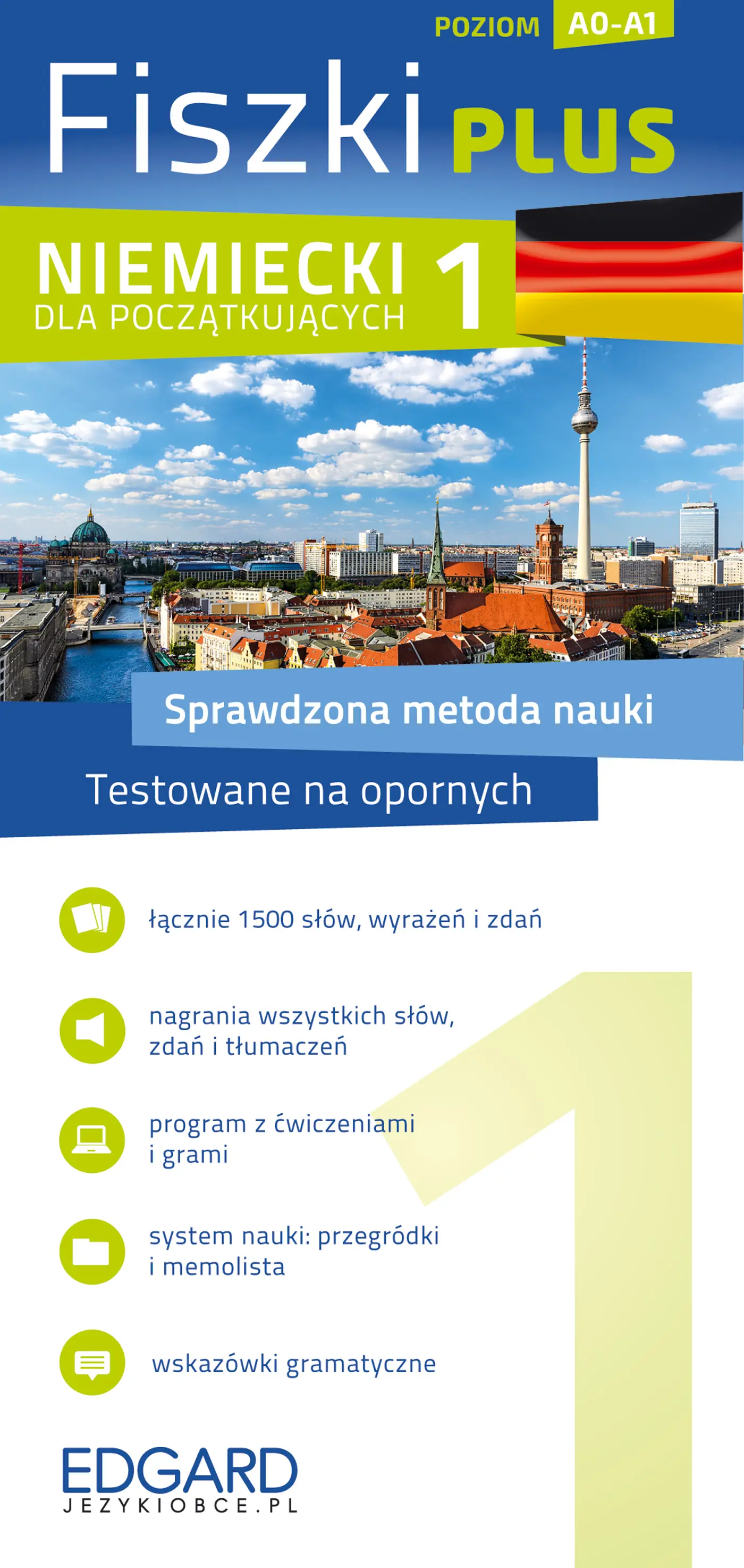 Książka - Fiszki Plus. Niemiecki dla początkujących 1