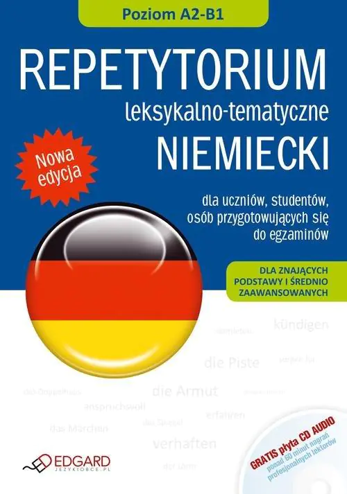 Książka - Niemiecki. Repetytorium leksykalno-tematyczne. Poziom A2-B1 + CD