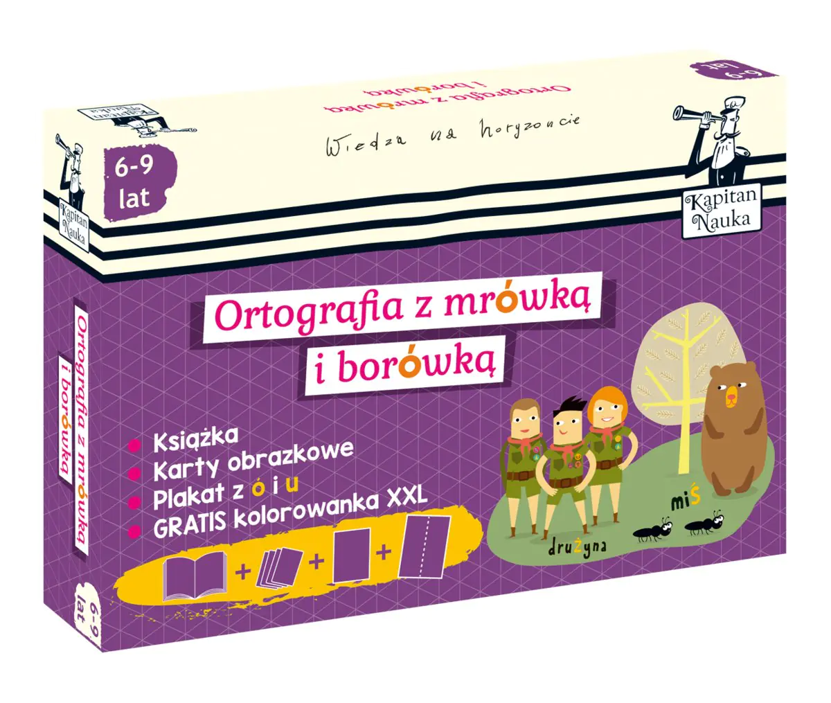 Książka - Ortografia z mrówką i borówką. Karty obrazkowe