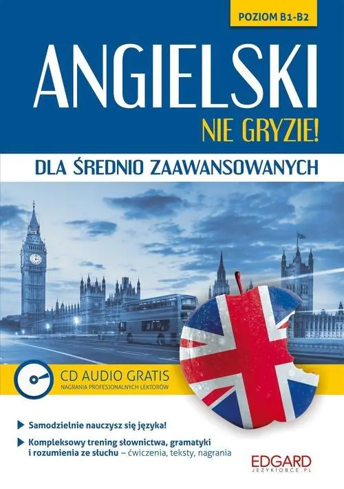 Książka - Angielski nie gryzie ! Dla średniozaawansowanych + CD