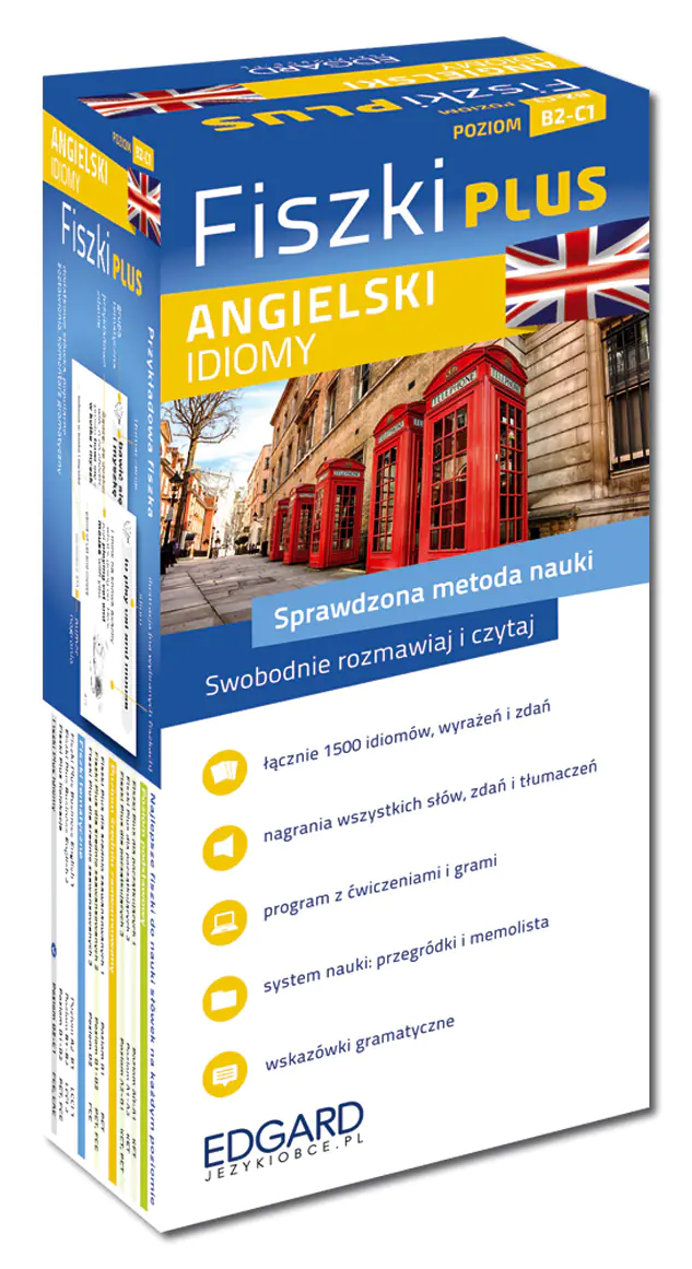 Książka - Fiszki Plus. Angielski. Idiomy