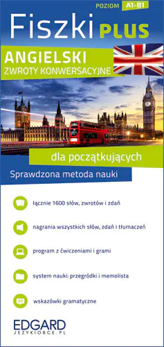 Książka - Fiszki Plus. Język angielski. Poziom A1-B1
