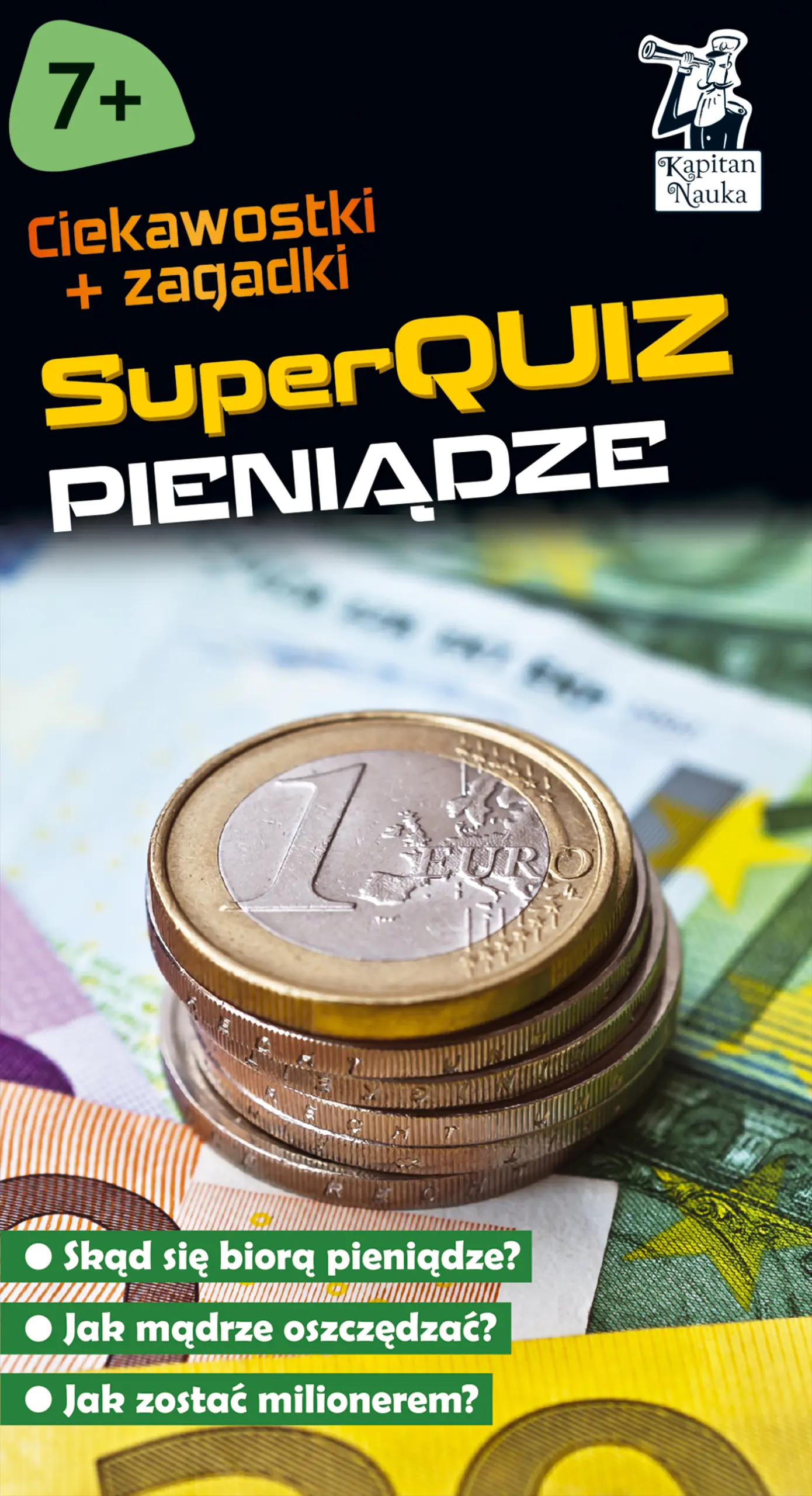 Książka - Kapitan Nauka. SuperQuiz. Pieniądze