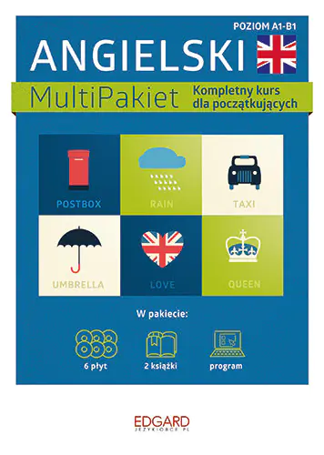 Książka - Angielski. MultiPakiet. Kompletny kurs dla początkujących. Poziom A1-B1 + CD