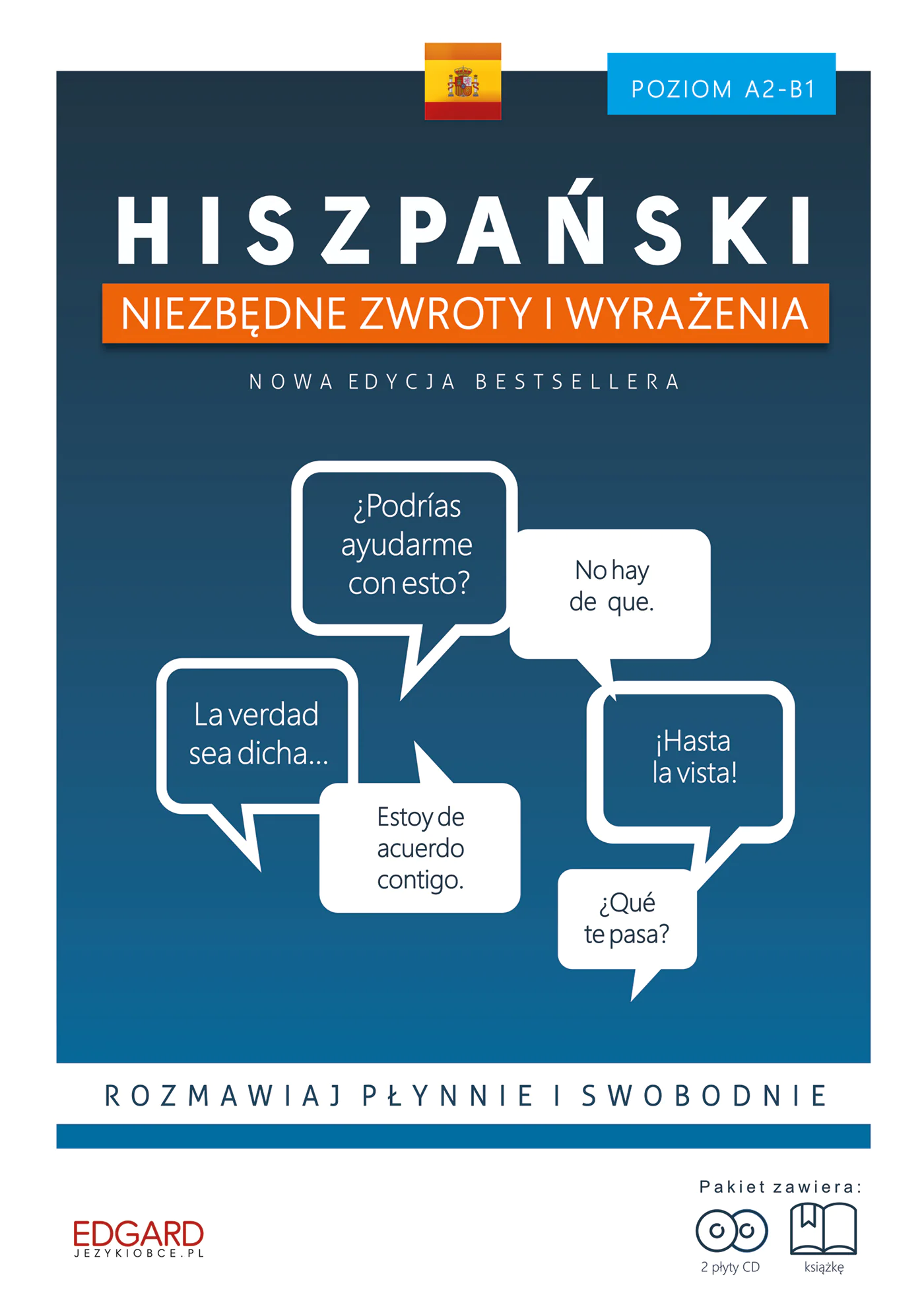 Książka - Hiszpański niezbędne zwroty i wyrażenia. Poziom A2-B1