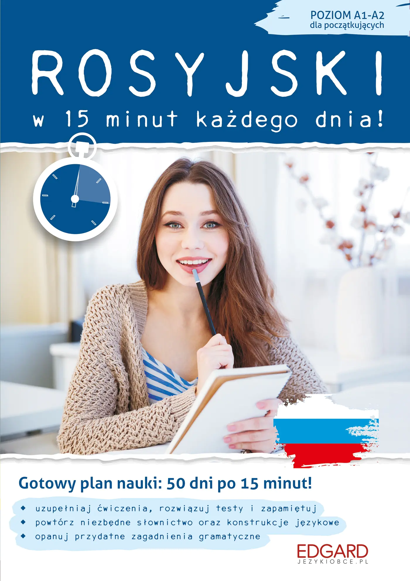 Książka - Rosyjski w 15 minut każdego dnia! Poziom A1-A2