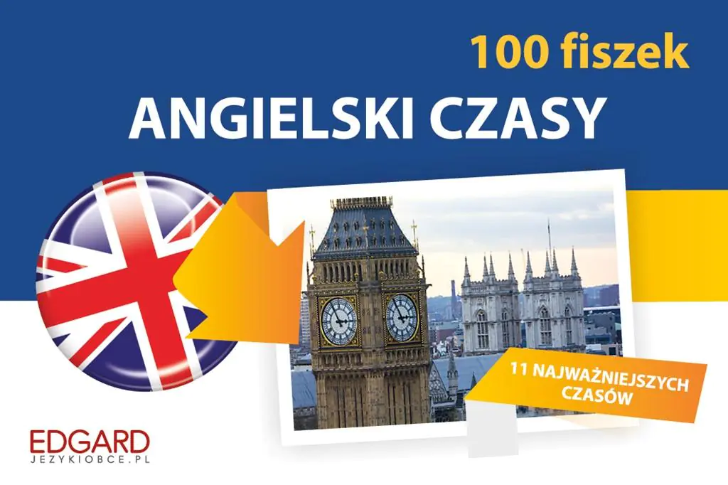 Książka - Angielski 100 fiszek Czasy