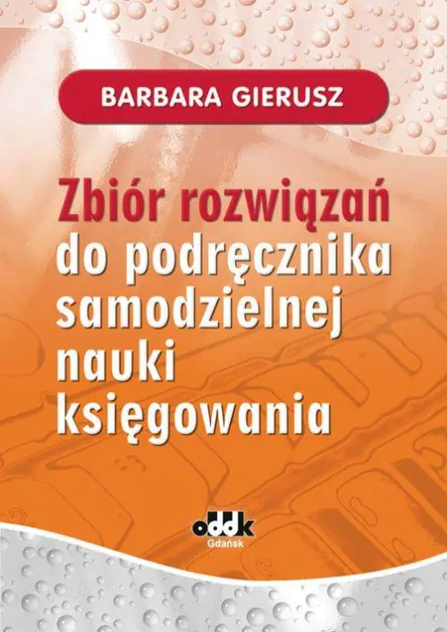 Książka - Zbiór rozwiązań do podręcznika samodzielnej nauki księgowania