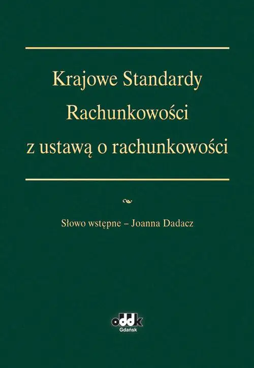 Książka - Krajowe Standardy Rachunkowości z ustawą o rachunkowości
