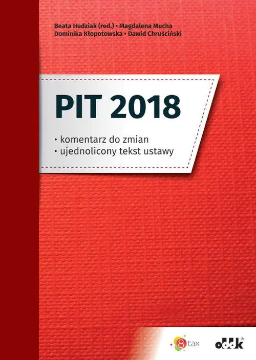 Książka - PIT 2018 komentarz do zmian