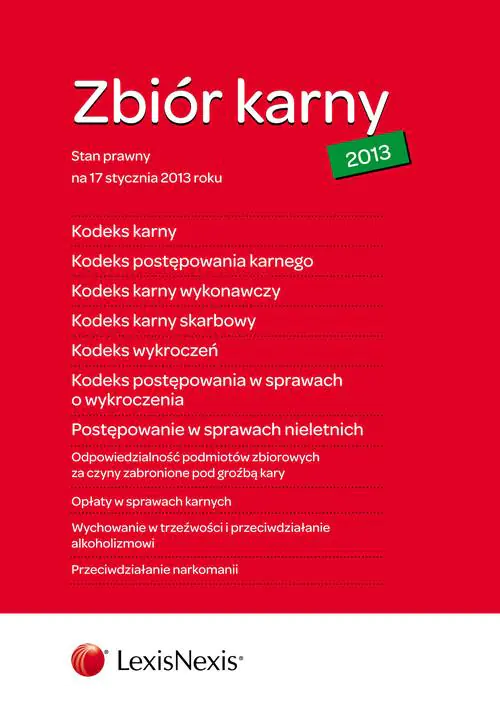 Książka - Zbiór karny 2013