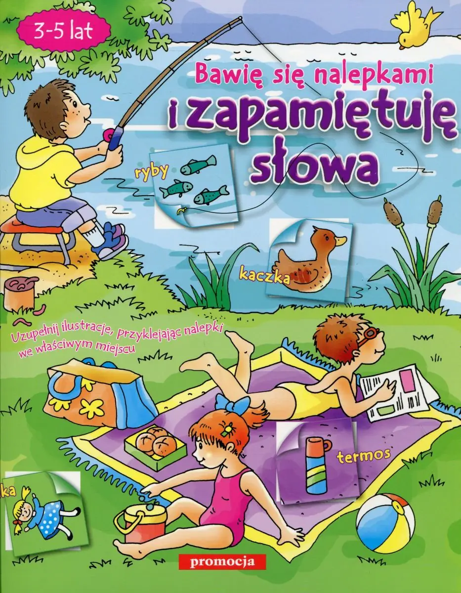 Książka - Bawię się nalepkami i zapamiętuję słowa