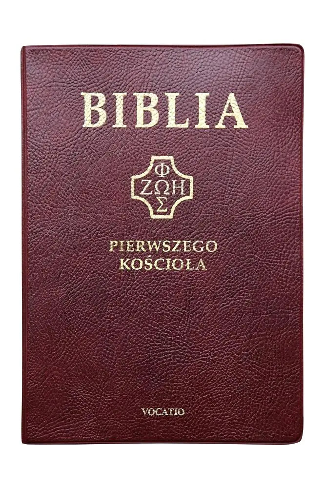 Książka - Biblia pierwszego Kościoła bordowa