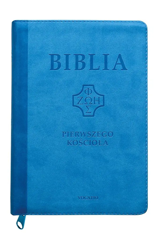 Książka - Biblia pierwszego Kościoła z paginat. suwak błękit