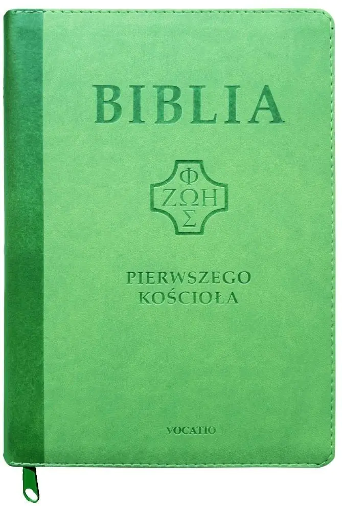 Książka - Biblia pierwszego Kościoła z paginat. suwak zieleń