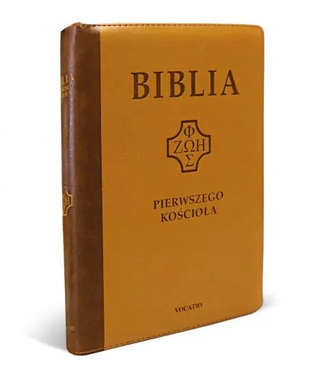 Książka - Biblia pierwszego Kościoła z paginat. suwak karmel