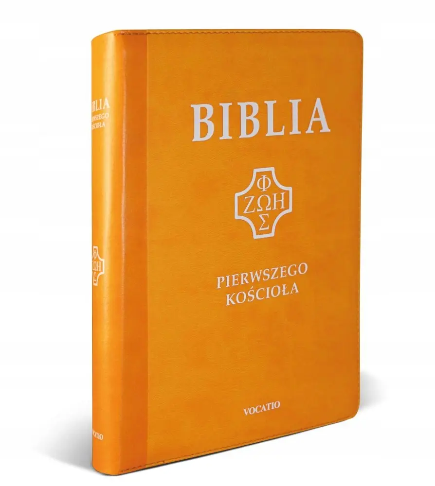 Książka - Biblia pierwszego Kościoła z paginat. suwak żółta