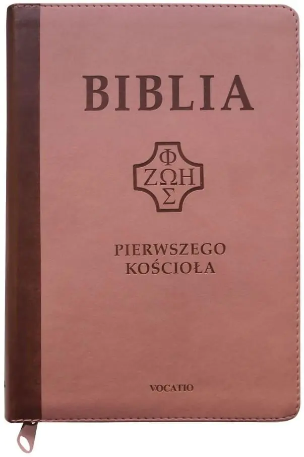 Książka - Biblia pierwszego Kościoła z paginat. suwak róż