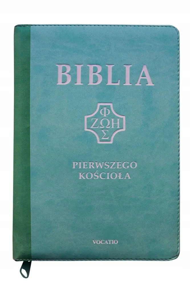 Książka - Biblia pierwszego Kościoła z paginat. suwak mieta