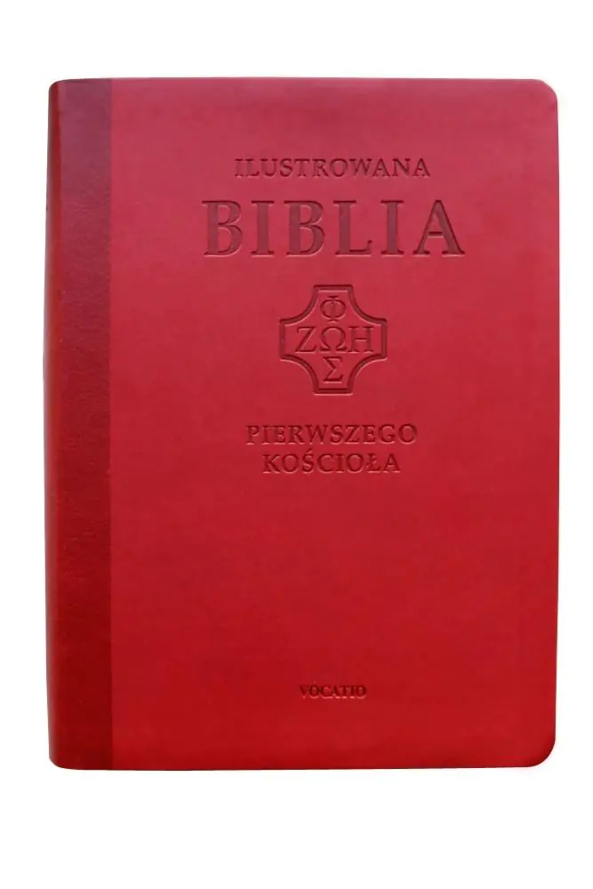 Książka - Ilustrowana Biblia pierwszego Kościoła, czerwona
