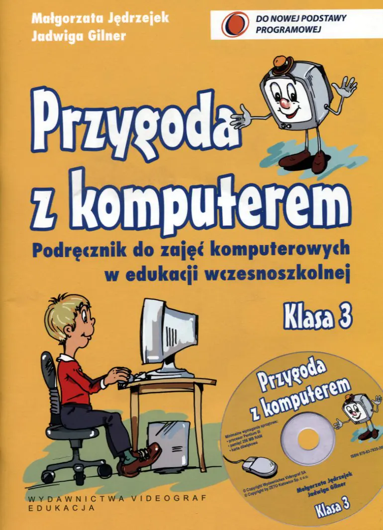 Książka - Przygoda z komputerem 3 podr CD GR. 2011 VIDEOGRAF