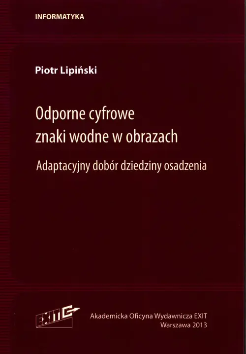 Książka - Odporne cyfrowe znaki wodne w obrazach