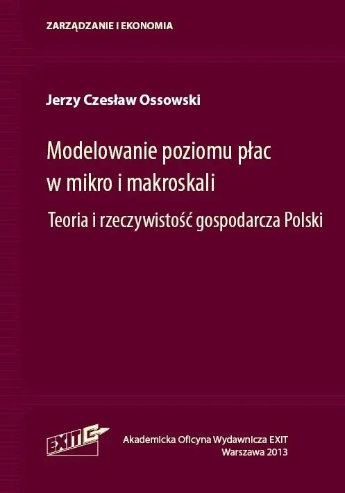 Książka - Modelowanie poziomu płac w mikro i makroskali