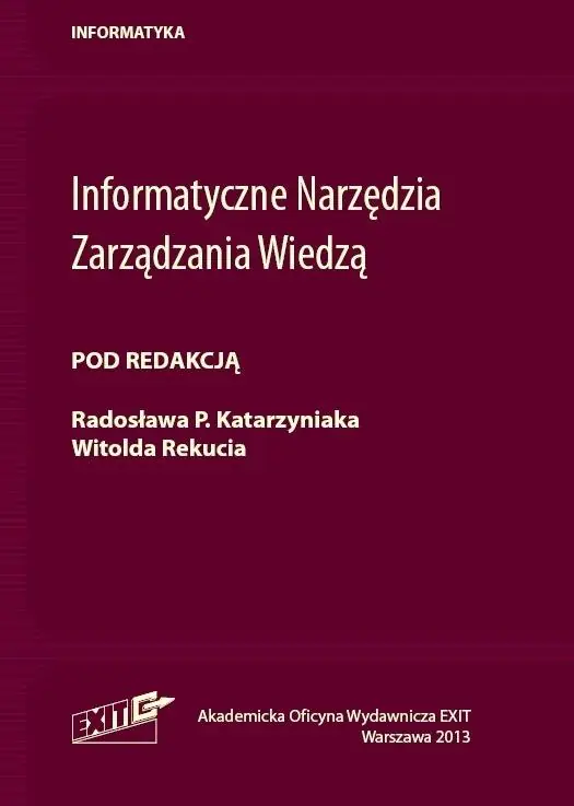 Książka - Informatyczne narzędzia zarządzania wiedzą