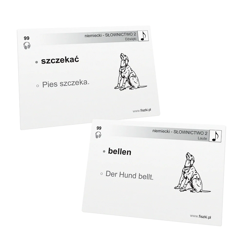 Książka - Fiszki – język niemiecki – Słownictwo 2 (poziom A2)