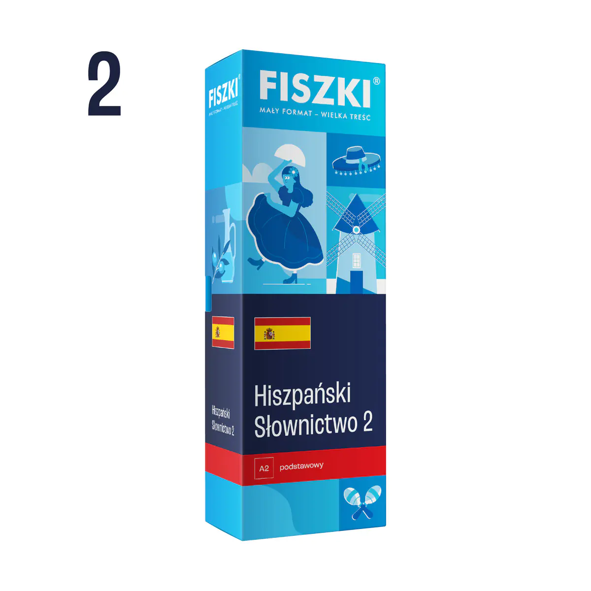 Książka - Fiszki – język hiszpański – Słownictwo 2 (poziom A2)